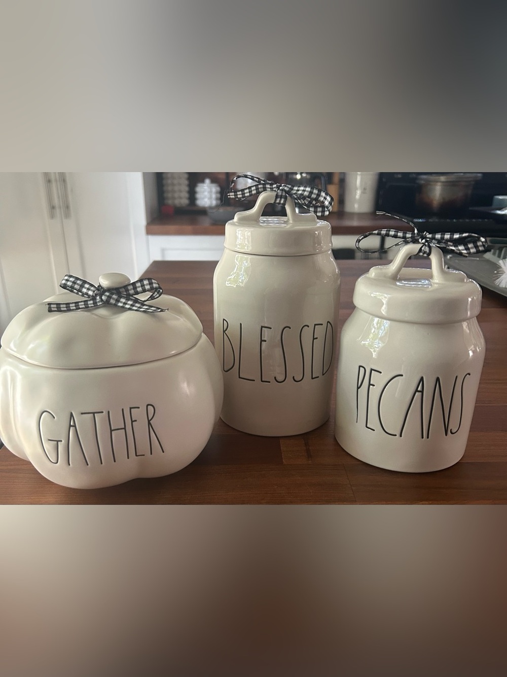 Rae Dunn fall canisters